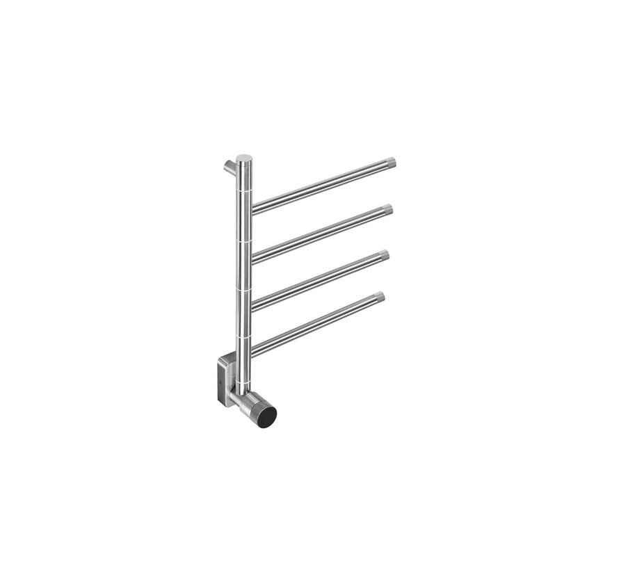 Elektrische handdoek radiator chrome met thermostaat