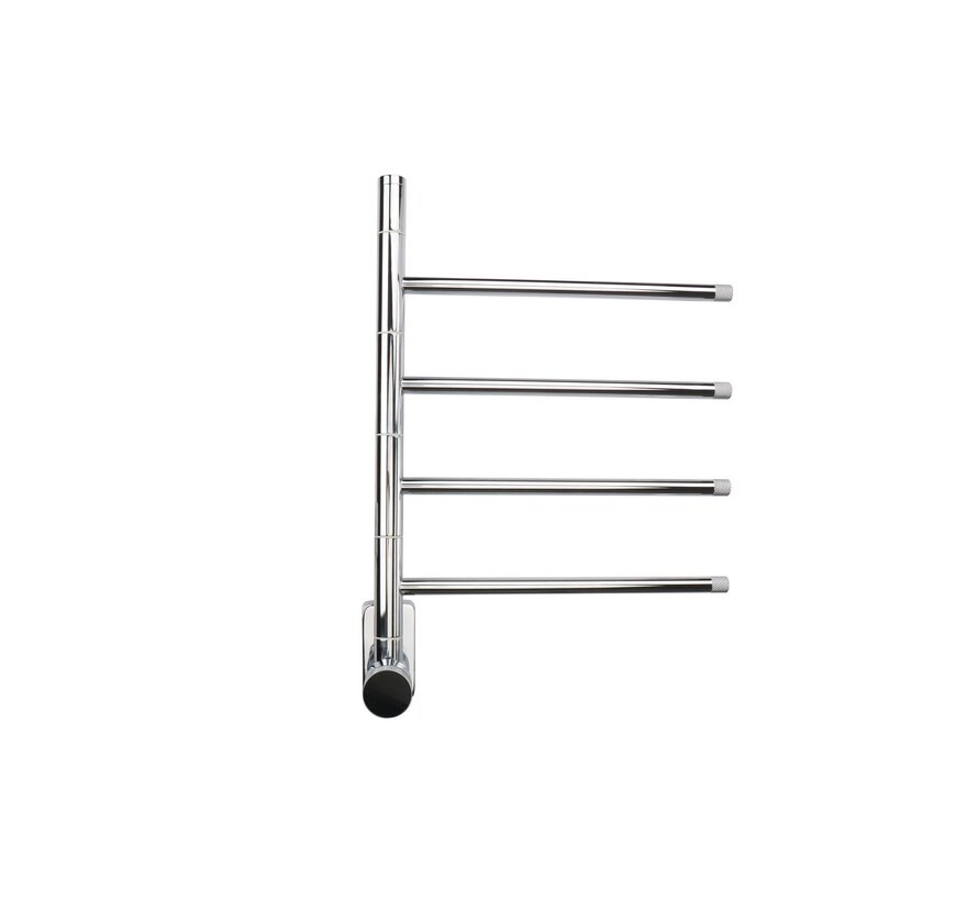 Elektrische handdoek radiator chrome met thermostaat
