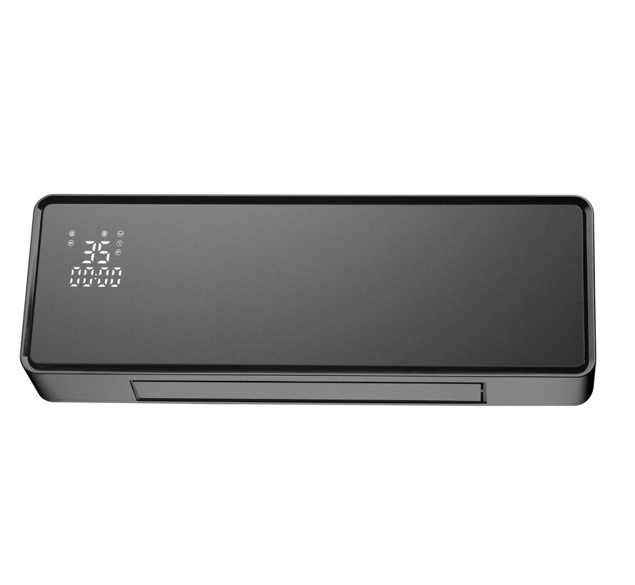 Keramische wandverwarming ThermoBlack met Wifi thermostaat
