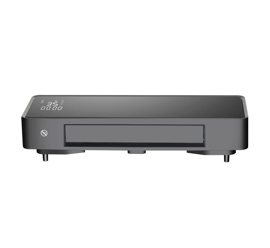 Keramische wandverwarming ThermoBlack met Wifi thermostaat