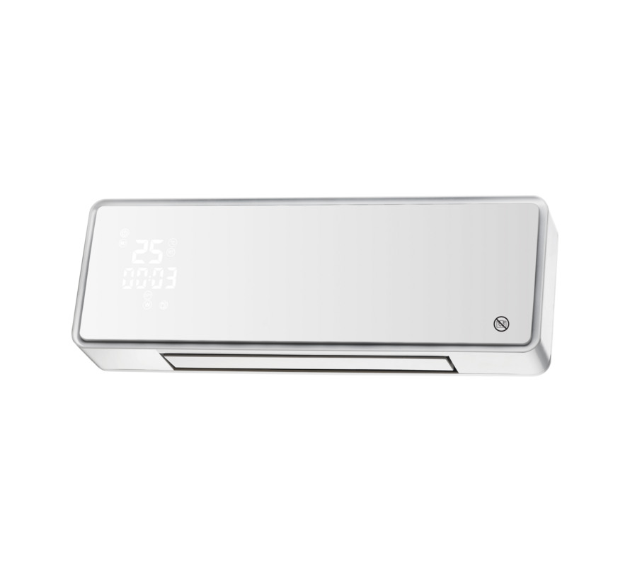 Keramische wandverwarming CeramiHeat met Wifi thermostaat