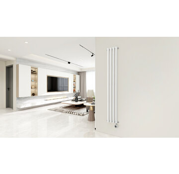 Quality Heating Elektrische radiator verticaal wit Calysta 1000Watt