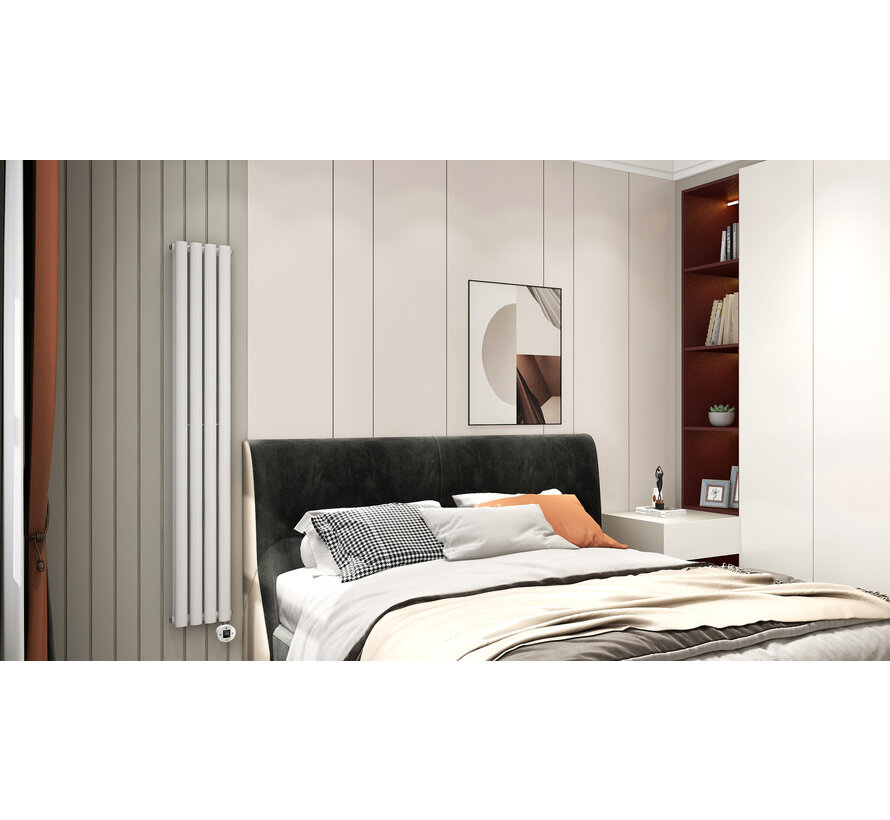 Elektrische radiator verticaal wit Calysta 1000Watt