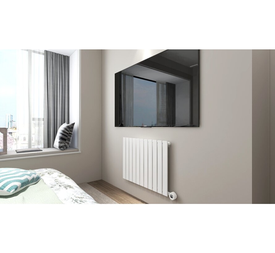 Elektrische radiator horizontaal wit 800Watt Calysta