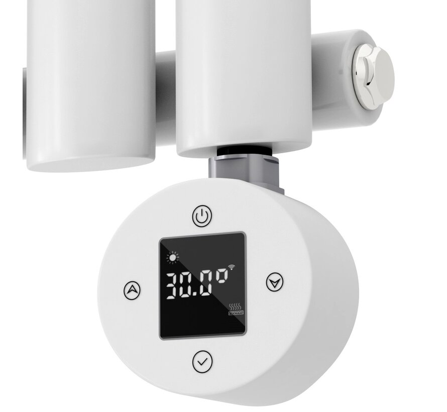 Elektrische radiator verticaal wit met spiegel 1200Watt NeoTherm