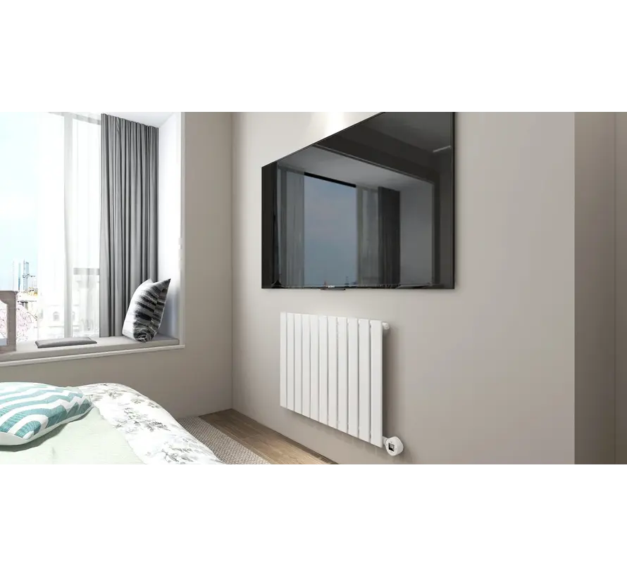 Elektrische radiator horizontaal wit 800Watt Calysta