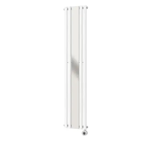 Quality Heating Elektrische radiator verticaal wit met spiegel 1200Watt NeoTherm