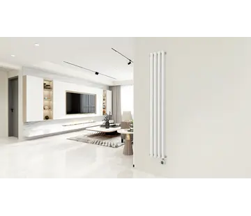 Quality Heating Elektrische radiator verticaal wit Calysta 1000Watt