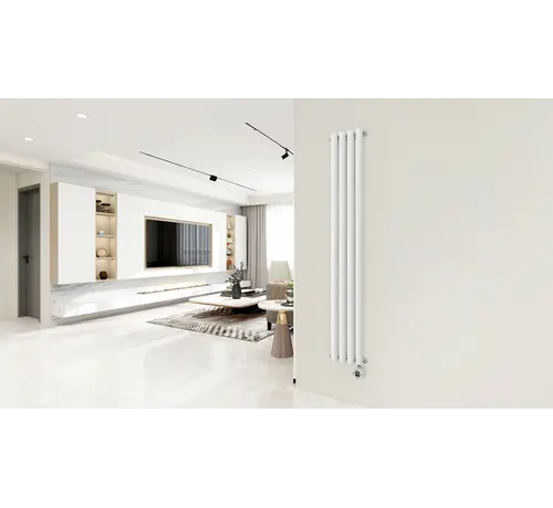 Quality Heating Elektrische radiator verticaal wit Calysta 1000Watt