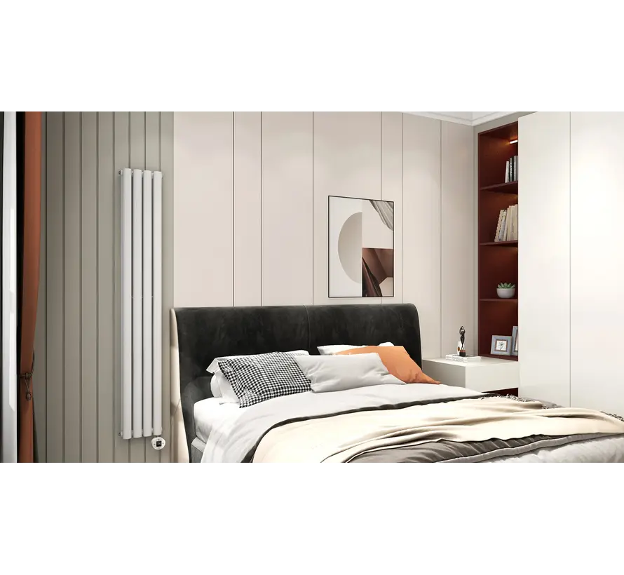 Elektrische radiator verticaal wit Calysta 1000Watt