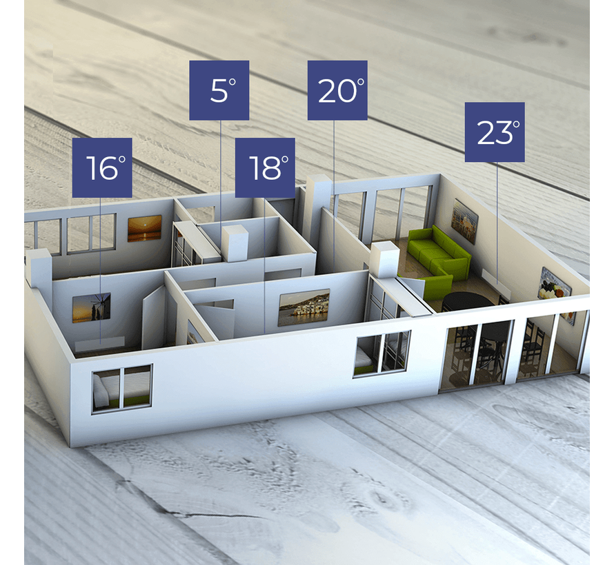 Adax neo Wifi zwart elektrische verwarming