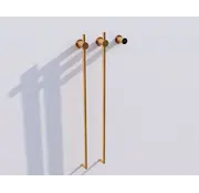 Quality Heating Elektrische handdoek radiator gold met thermostaat L-SR0200-T