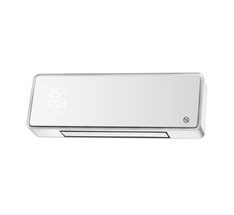 Keramische wandverwarming CeramiHeat met Wifi thermostaat