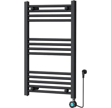 Quality Heating Handdoekradiator Elektrisch met Digitale Thermostaat - Radiator Badkamer - 800 √ó 500 mm - Mat zwart - 300 Watt