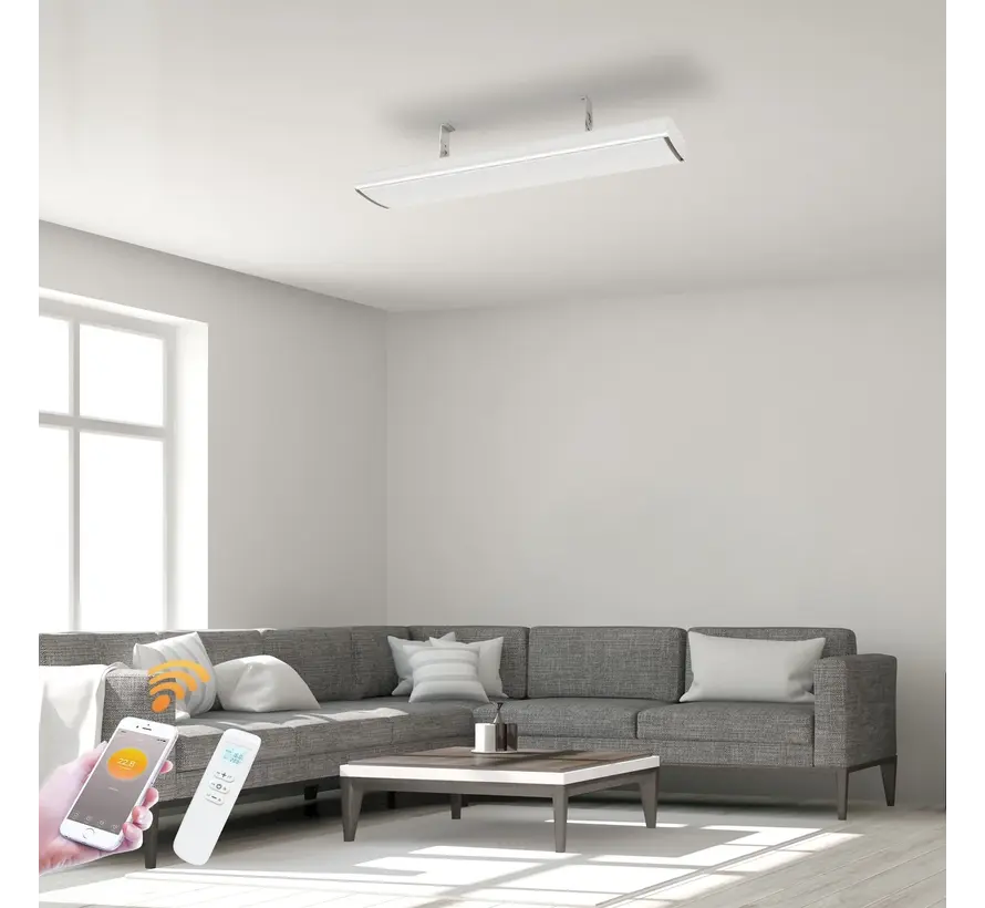 Infrarood terrasverwarmer Whitewarm Wifi 1800 - 2400Watt