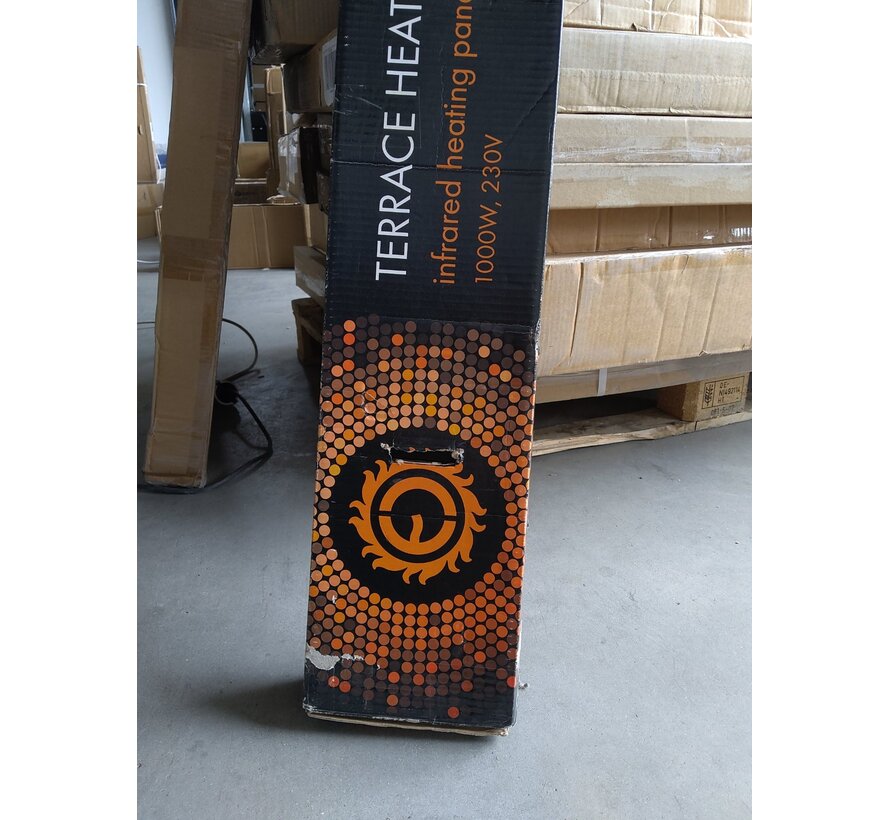 Tweedekans - Infrarood terrasverwarmer Ecosun 1000 - 1500Watt - Infrarood terrasverwarmer Ecosun 1000Watt