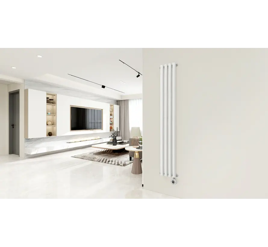 Tweedekans - Elektrische radiator verticaal wit Calysta 1000Watt - Default