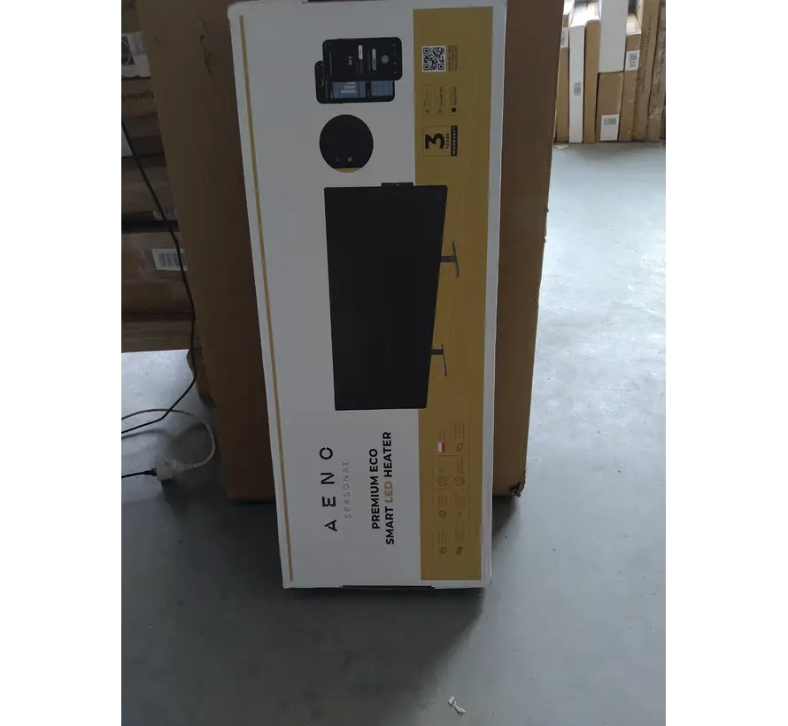 Tweedekans - AENO GH4S slimme infrarood verwarmingspaneel WIFI - 700 Watt - Black