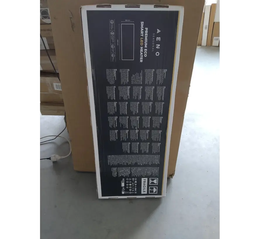 Tweedekans - AENO GH4S slimme infrarood verwarmingspaneel WIFI - 700 Watt - Black