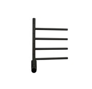 Quality Heating Elektrische handdoek radiator black met thermostaat