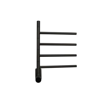 Quality Heating Elektrische handdoek radiator black met thermostaat