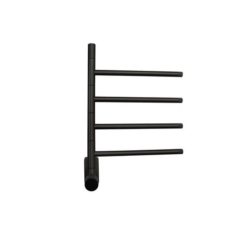 Quality Heating Elektrische handdoek radiator black met thermostaat