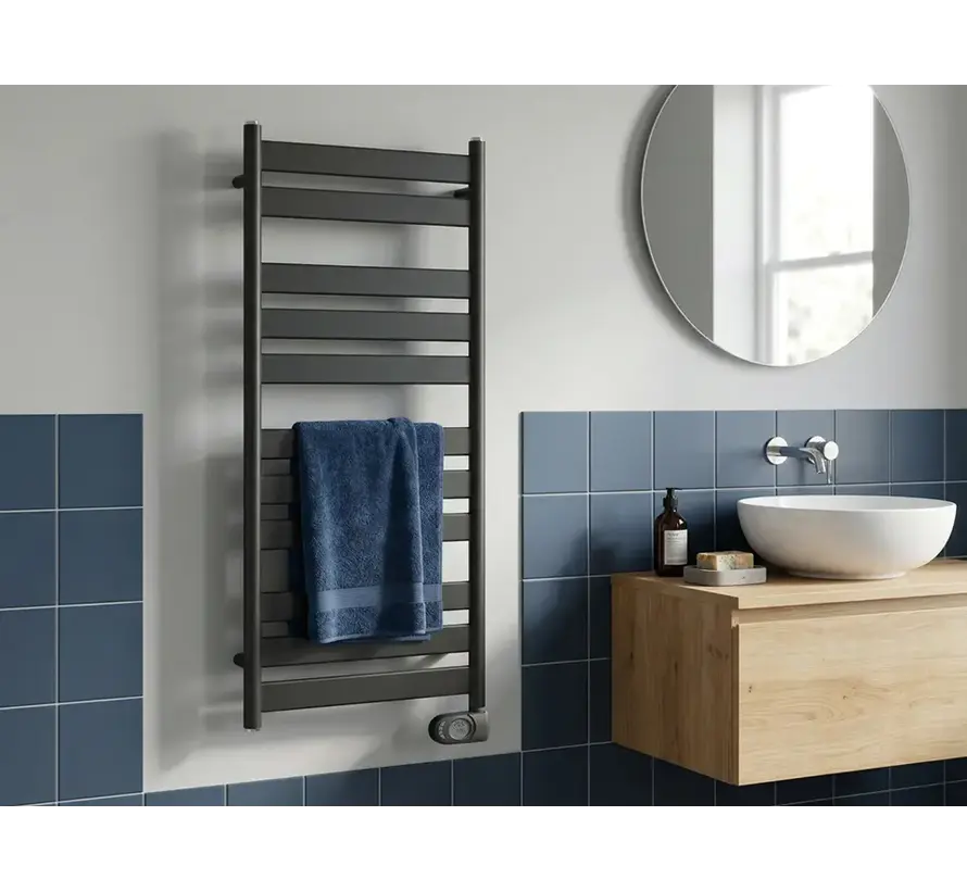 Adax Comfort elektrische handdoekradiator 300-600Watt zwart