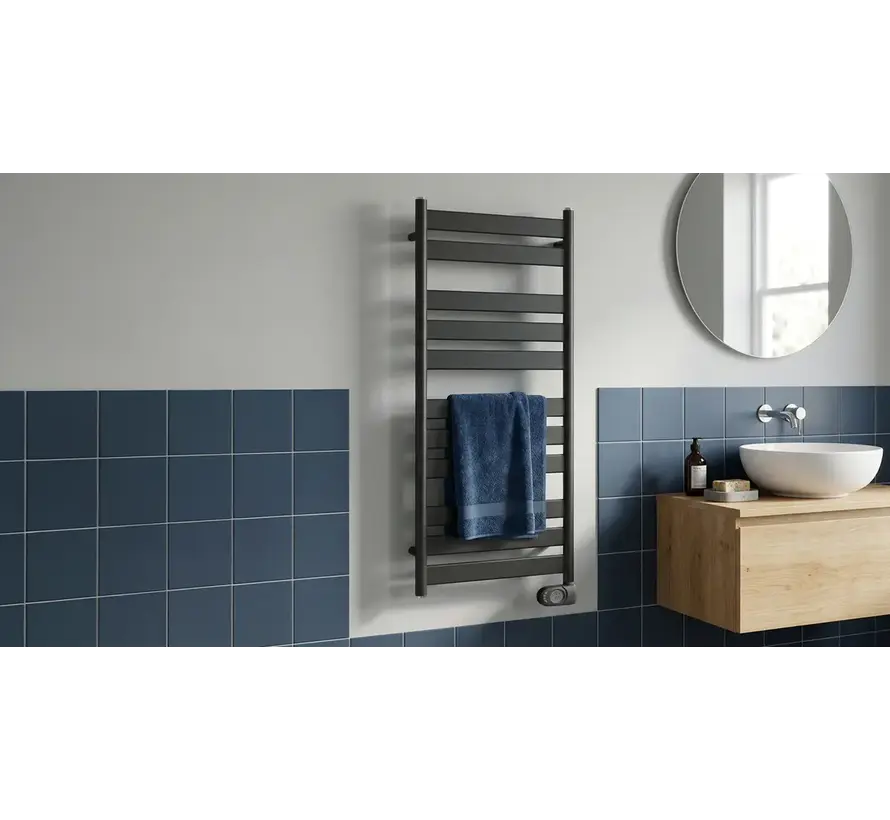 Adax Comfort elektrische handdoekradiator 300-600Watt zwart