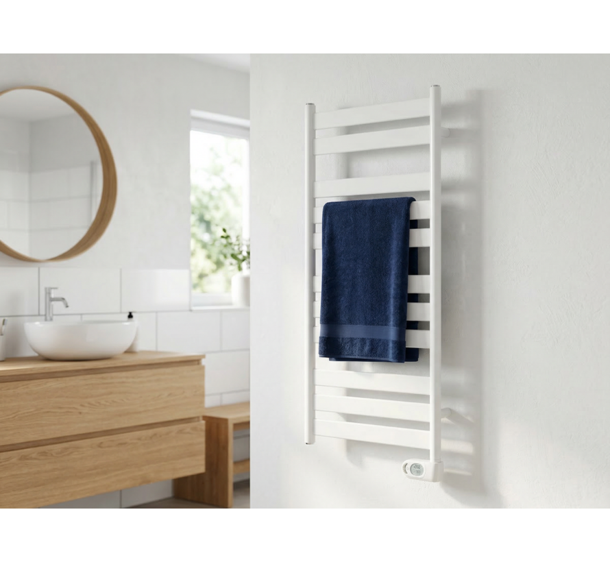 Adax Wave elektrische handdoekradiator 300 - 750Watt White