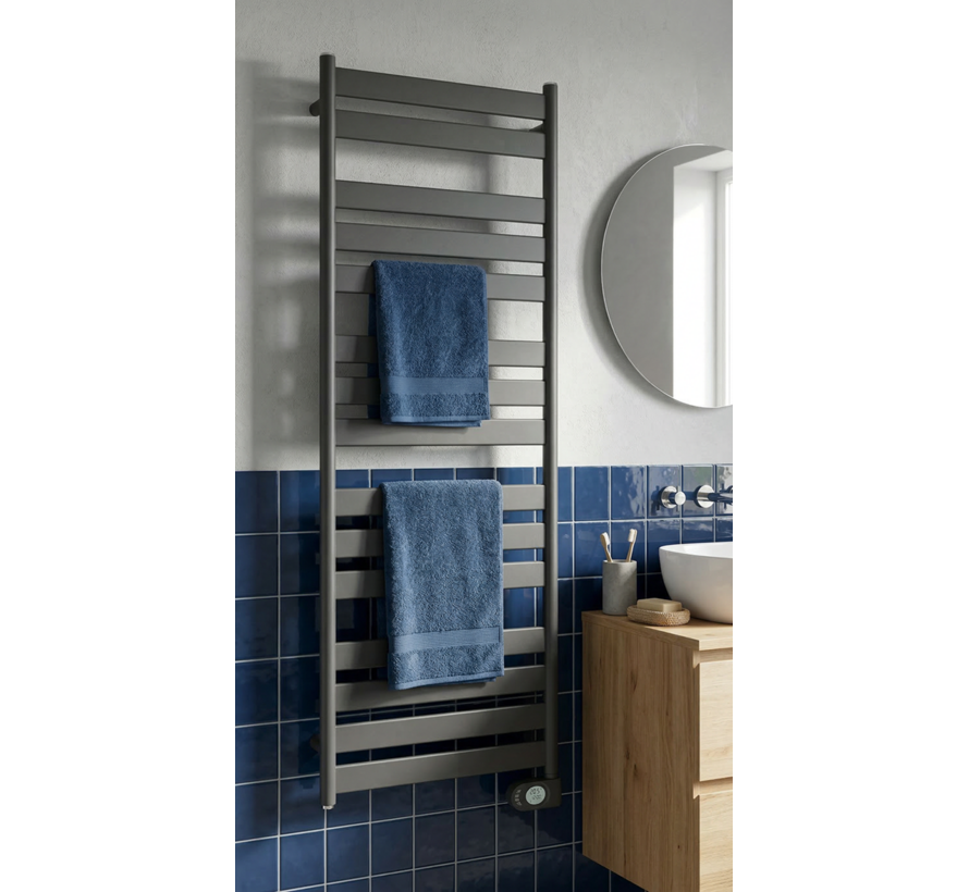 Adax Wave elektrische handdoekradiator 300 - 750Watt Black