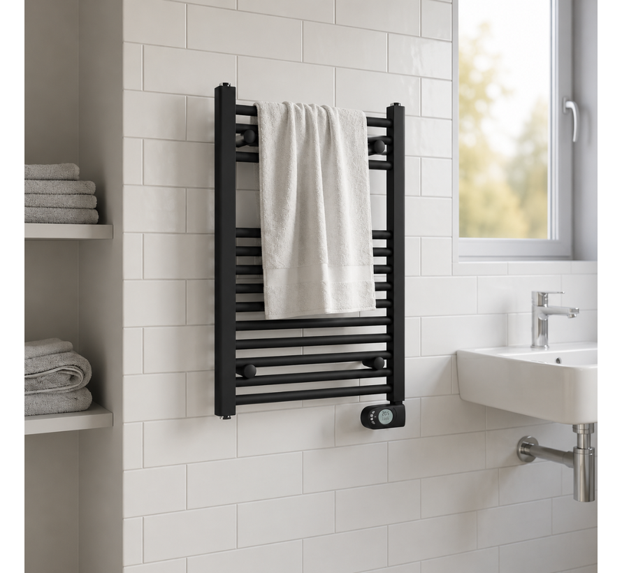 Adax Comfort elektrische handdoekradiator 300-600Watt zwart