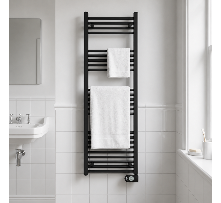 Adax Comfort elektrische handdoekradiator 300-600Watt zwart