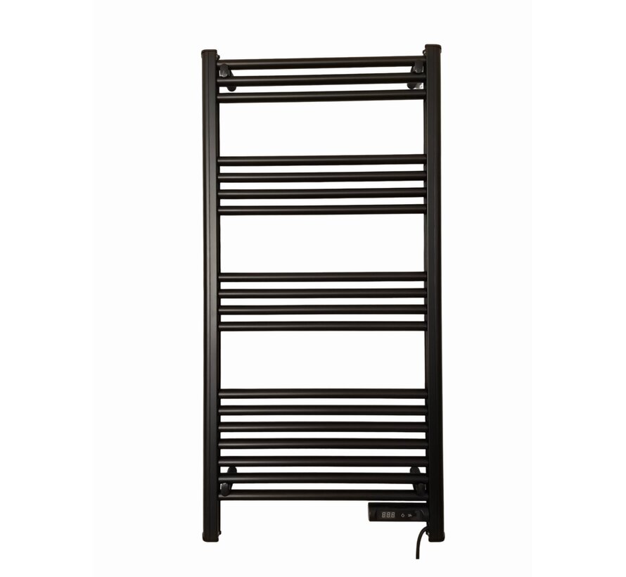 Tweedekans - Slimme elektrische handdoekradiator met digitale bediening black 425Watt - Default