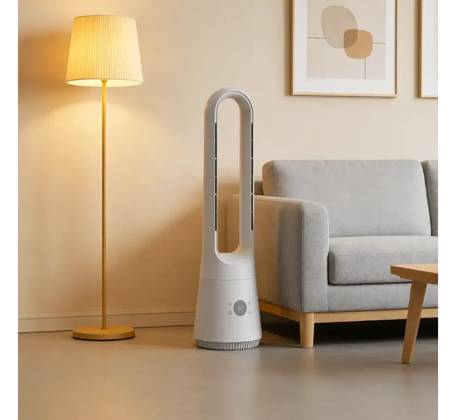 Design ventilator met afstandsbediening, timer en aromafunctie