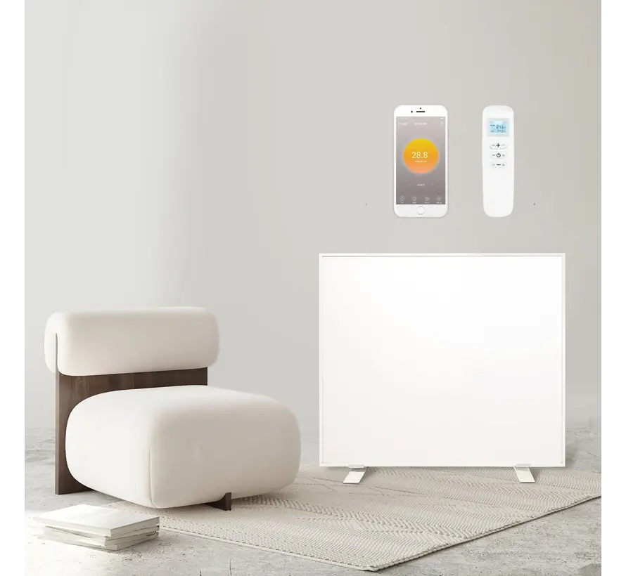 Tweedekans - QH-OR Serie verplaatsbaar infraroodpaneel 350, 450 of 700Watt - QH-OR Serie verplaatsbaar 60,5 x 120,5 cm - 700Watt
