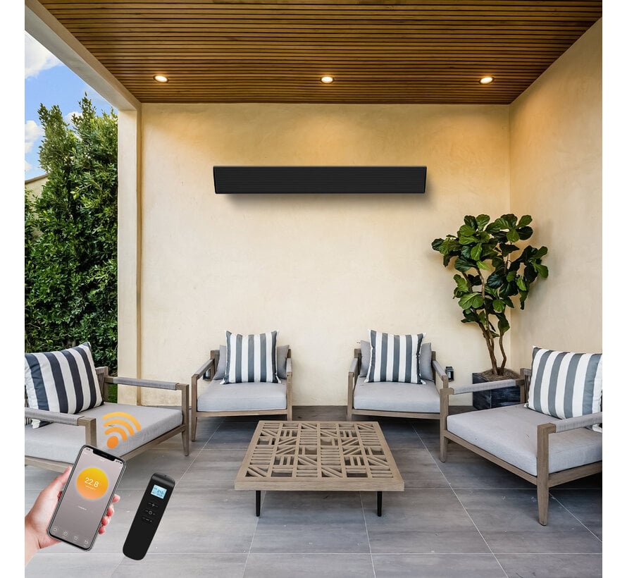 Infrarood terrasheater Fireside Friend met wifi en thermostaat