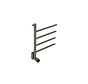 Tweedekans - Elektrische handdoek radiator gun metal look met thermostaat - Gun metal