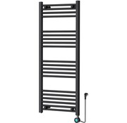 Tweedekans - Handdoekradiator Elektrisch met Digitale Thermostaat - Radiator Badkamer - 1200 × 500 mm - Mat zwart - 500 Watt - Default