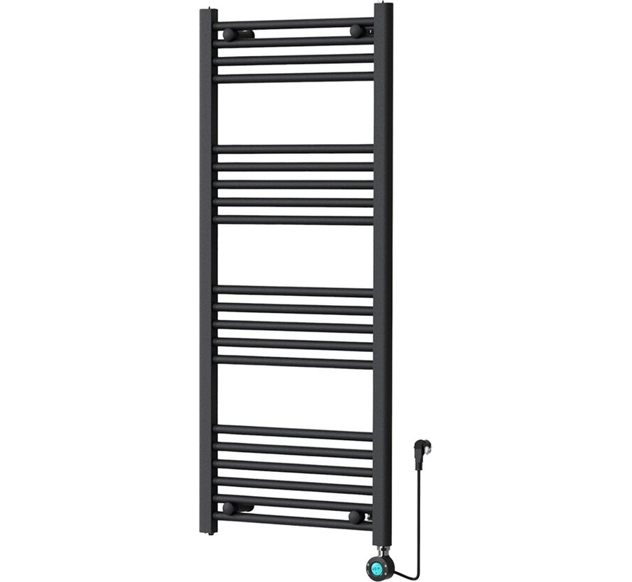 Tweedekans - Handdoekradiator Elektrisch met Digitale Thermostaat - Radiator Badkamer - 1200 × 500 mm - Mat zwart - 500 Watt - Default