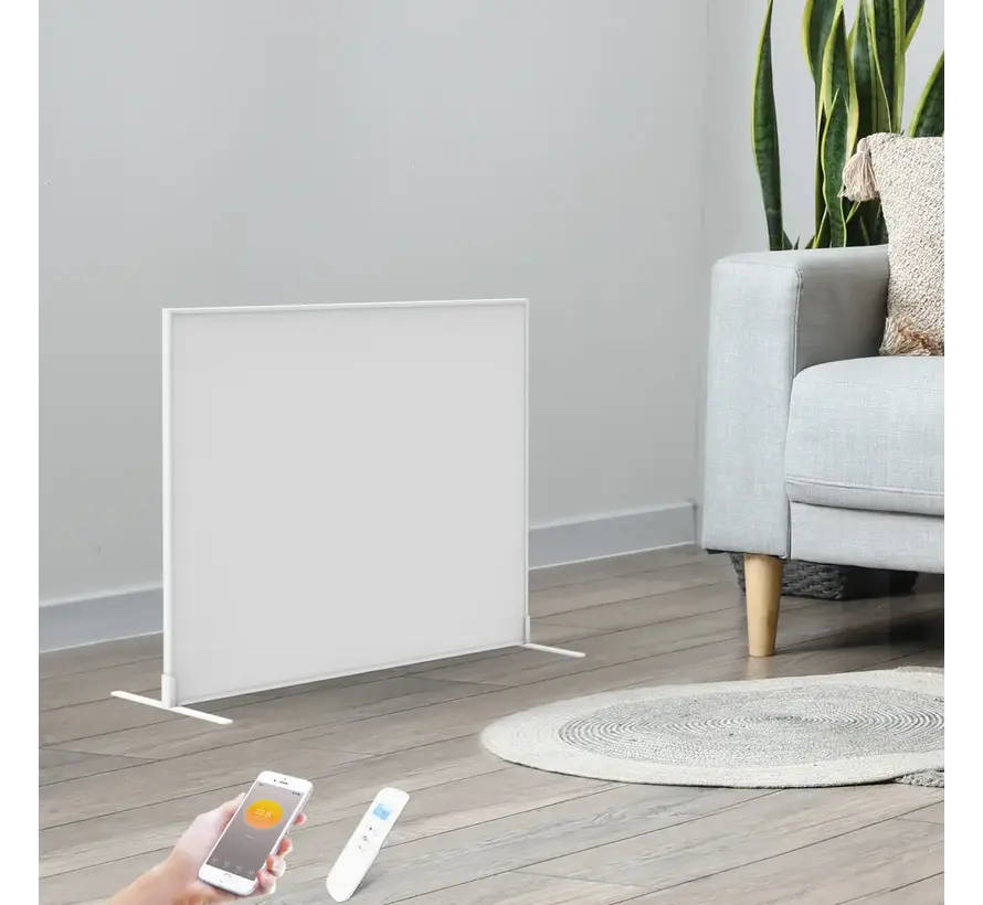 Tweedekans - QH-SP Wifi remote control verplaatsbaar infraroodpaneel 350, 450 en 700Watt - 700Watt 60 x 90 cm