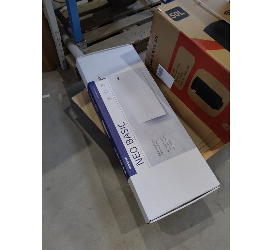 Tweedekans - Adax neo elektrische verwarming - 1400 Watt 37cm (h) x 105cm (b)-Wit