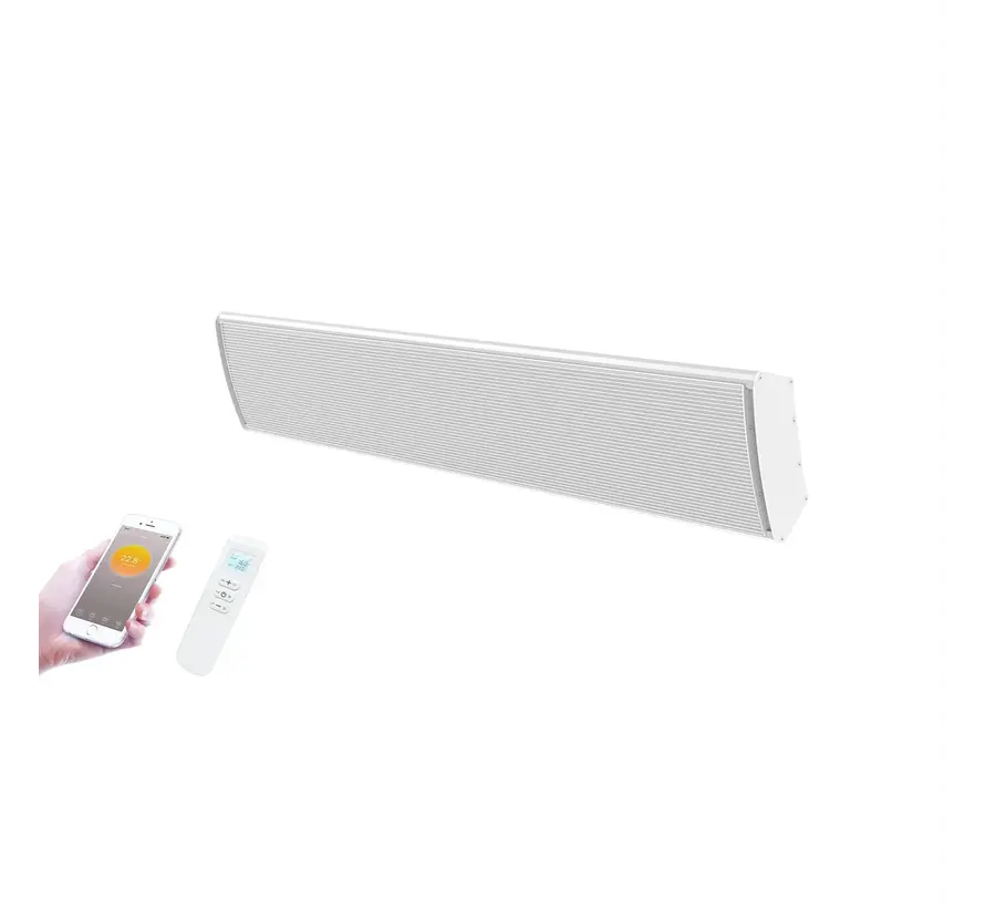 Tweedekans - Infrarood terrasverwarmer Whitewarm Wifi 1800 - 2400Watt - 1800Watt