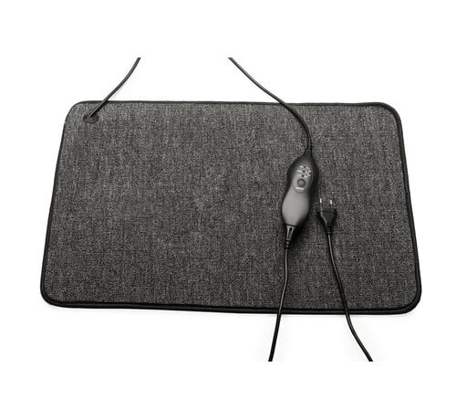 Tweedekans - Warmte mat vermogen instelbaar met controller en timer functie - V14 - Antraciet 40 x 60 cm met controller