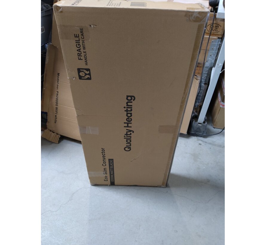 Tweedekans - Quality Heating - Eco Slim Wifi black - Eco Slim - 97 x 5 x 40 cm - 2000Watt