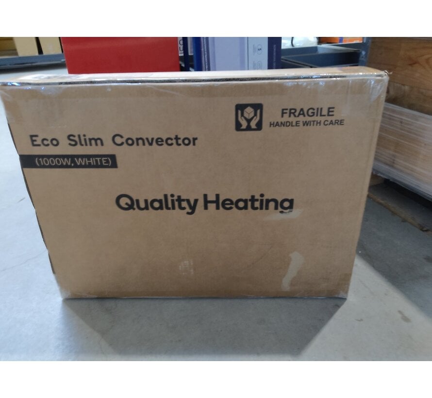 Tweedekans - Quality Heating - Eco Slim Wifi white - Eco Slim - 61,5 x 5 x 40 cm - 1000Watt