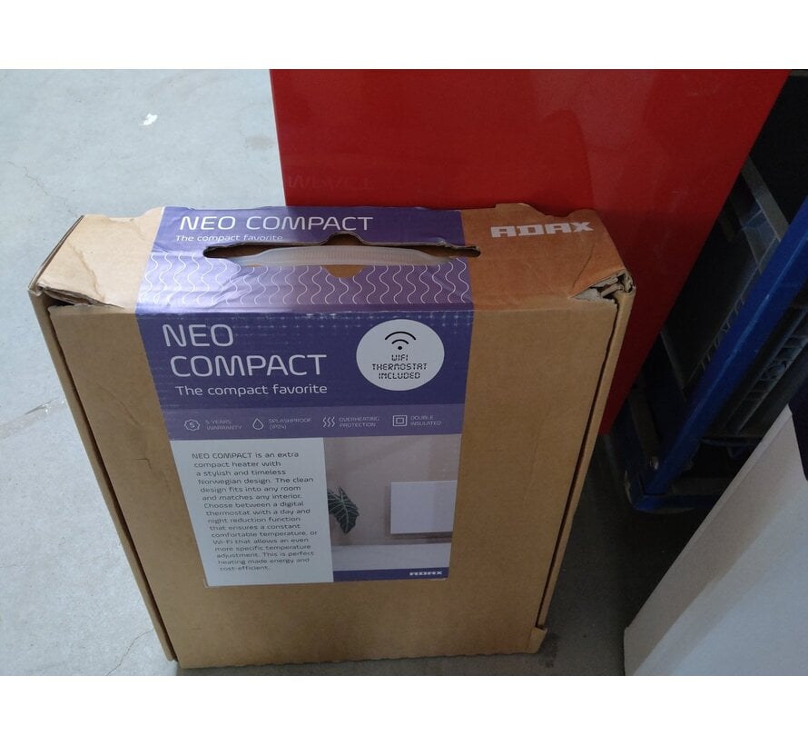 Tweedekans - Adax Neo Compact Wifi elektrische kachel - 400Watt - 35 × 42 × 8.7 cm