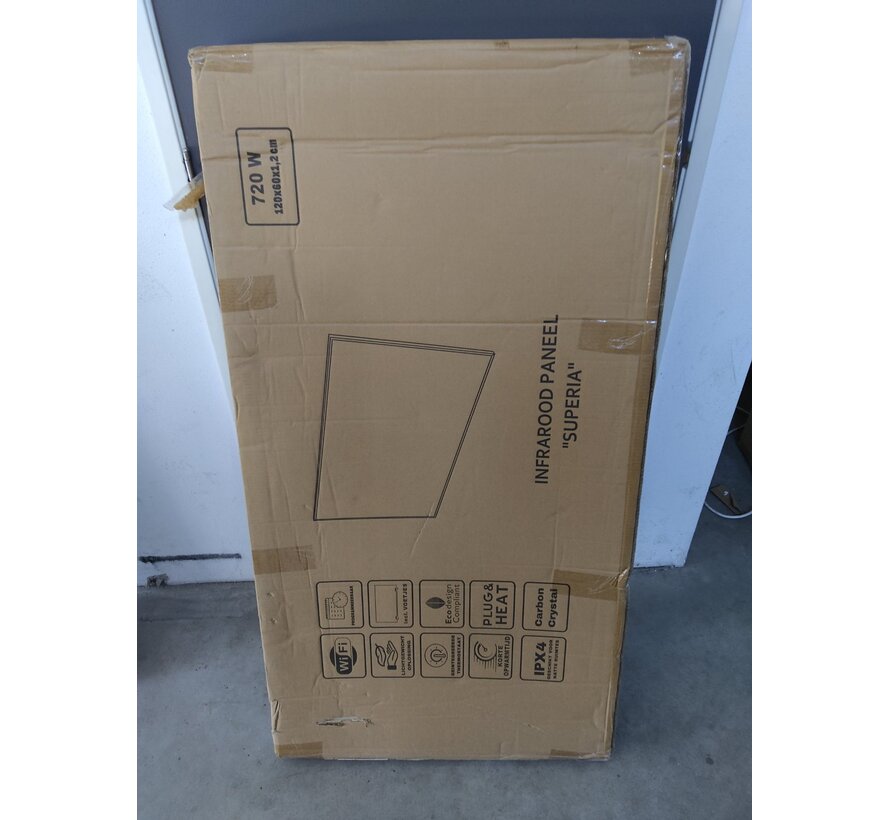 Tweedekans - QH-SP Wifi remote control verplaatsbaar infraroodpaneel 350, 450 en 700Watt - 700Watt 60 x 90 cm