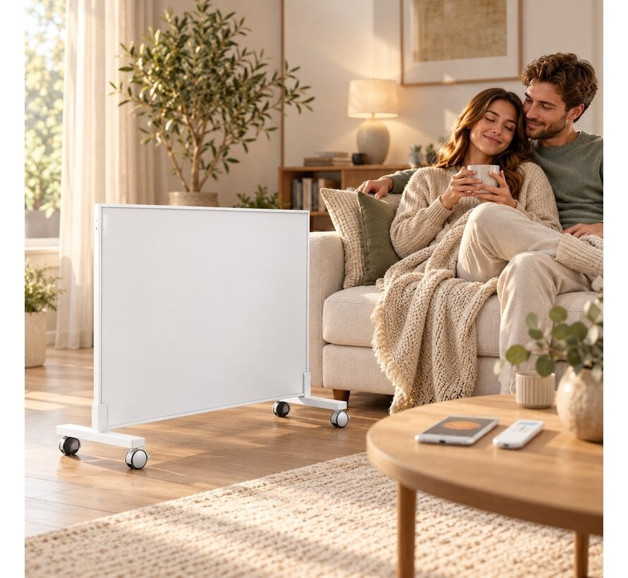 QH-SP Serie verplaatsbaar infraroodpaneel 350, 450 of 700Watt inclusief wielen