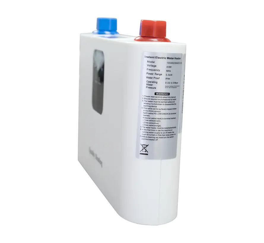 Doorstroomverwarmer 5,5kw Mini Quality Heating