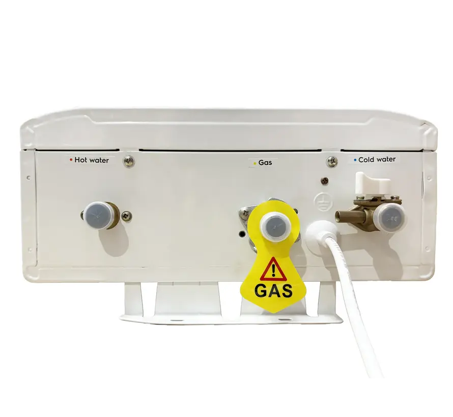 EcoTherm Electronische geiser 230V Digitaal 13L Low Nox Propaan gesloten kamer